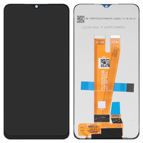 Дисплей для Samsung A04 (A045) в сборе без рамки черный Оригинал