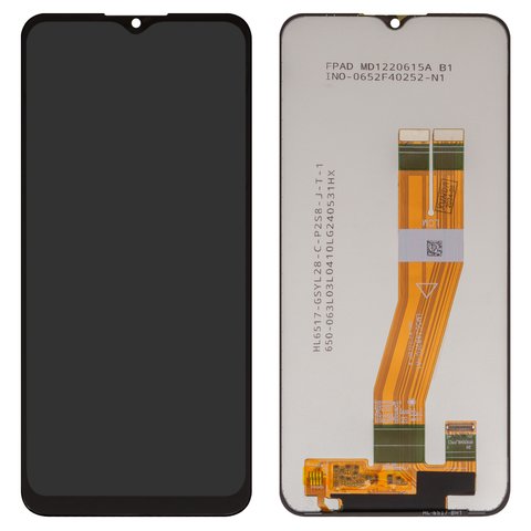 Дисплей для Samsung A02s (A025F) / Samsung A03s (A037F) в сборе без рамки черный Оригинал