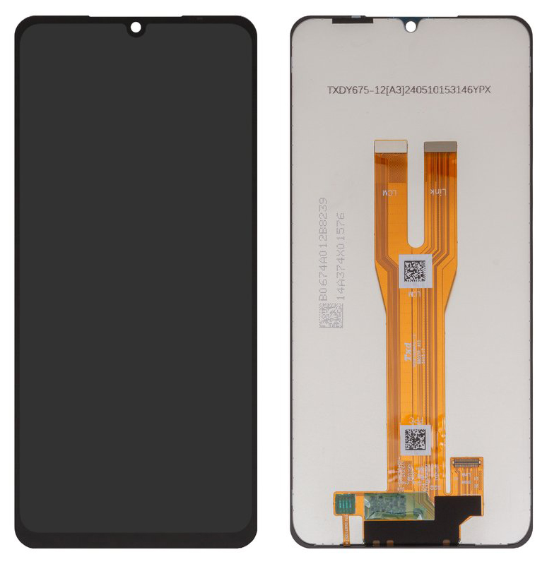Дисплей для Samsung A06 (A065F) в сборе без рамки черный Оригинал
