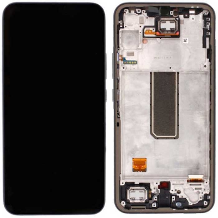 Дисплей для Samsung A34 5G (A346B) в сборе с рамкой черный Оригинал 100%