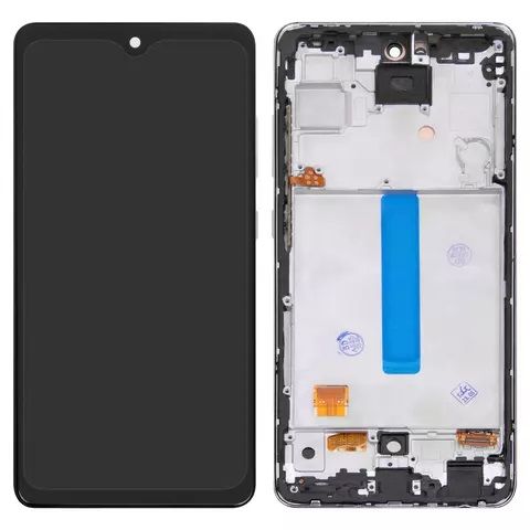 Дисплей для Samsung A51 (A515F) в сборе с рамкой черный OLED