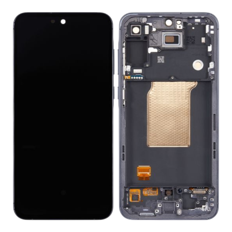 Дисплей для Samsung A55 5G (A556B) в сборе с рамкой черный Оригинал 100%