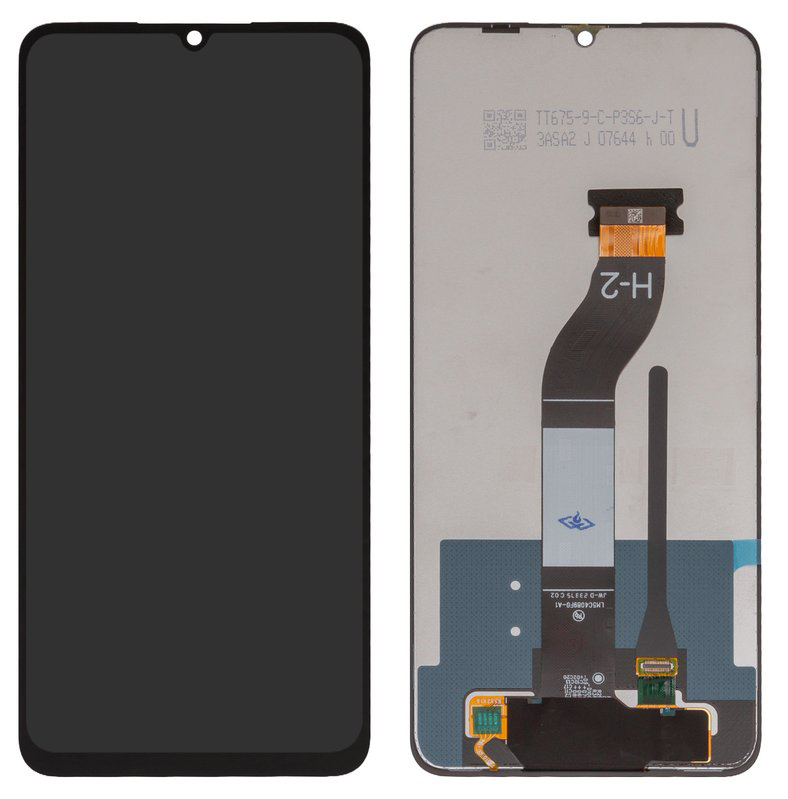Дисплей для Redmi 13C / Poco C65 в сборе без рамки черный Оригинал