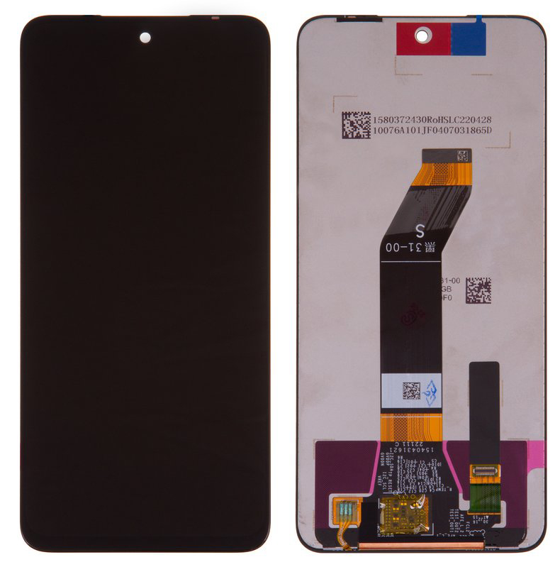 Дисплей для Redmi 10 / Redmi 10 2022 в сборе без рамки черный Оригинал