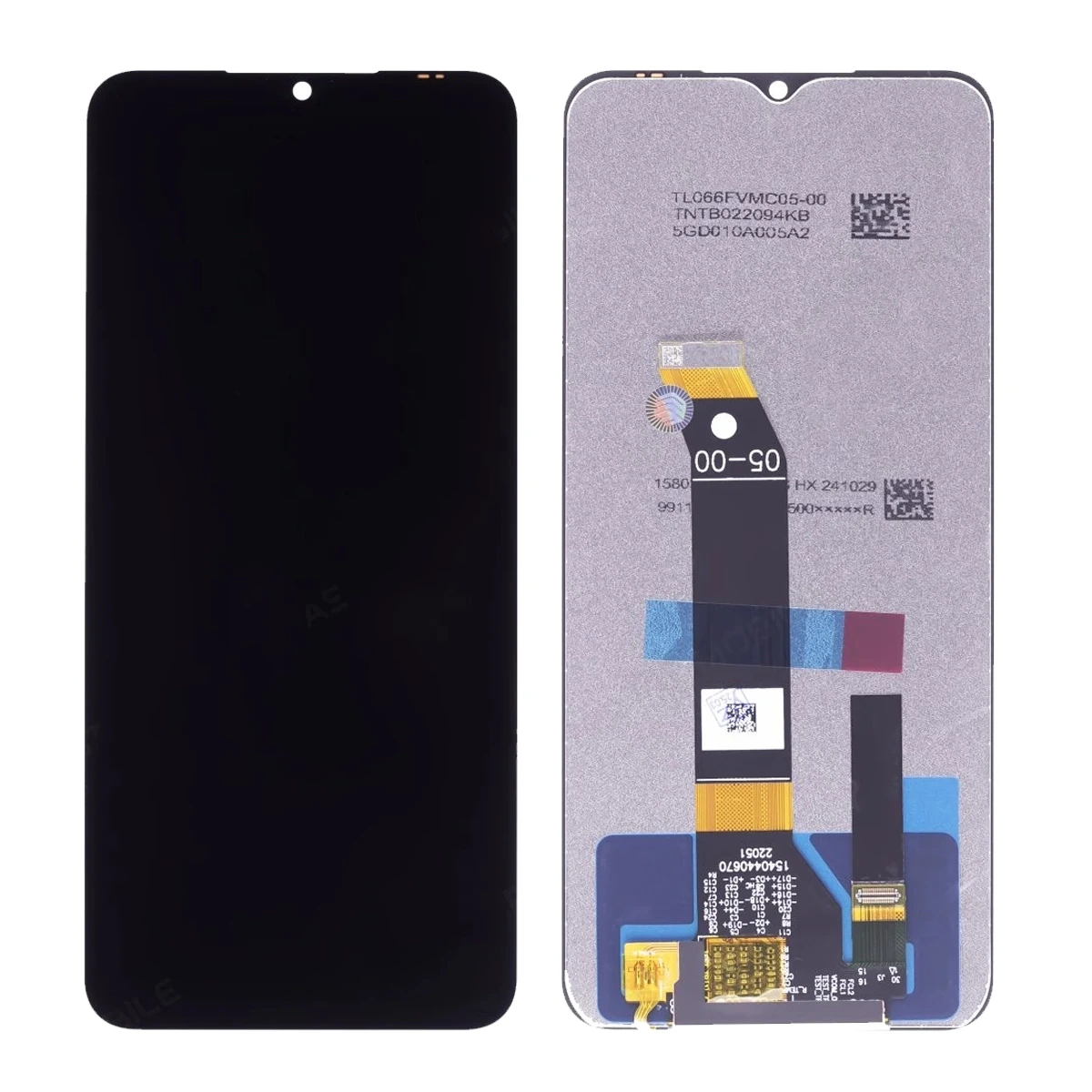 Дисплей для POCO M5 / POCO M4 5G / Redmi Note 11E / Redmi Note 11R / Redmi 10 Prime 5G в сборе без рамки черный Оригинал