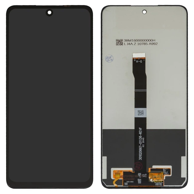 Дисплей для Huawei 10X Lite / Huawei P Smart (2021) / Huawei Y7A в сборе без рамки черный Оригинал