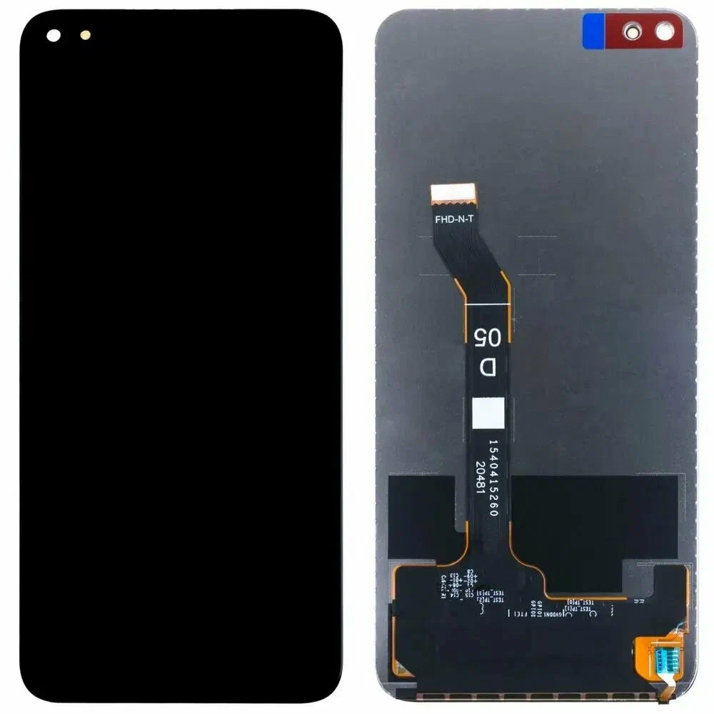 Дисплей для Huawei Nova 8i / Honor 50 Lite в сборе без рамки черный Оригинал