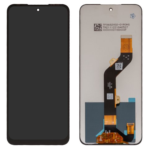 Дисплей для Tecno Pova 4 / Tecno Pova Neo 2 / Tecno Pova Neo 3 / Infinix Hot 12 / Infinix Hot 12 Play / Infinix Hot 20 4G / Infinix Hot 20 Play / Infinix Hot 30 Play в сборе без рамки черный Оригинал