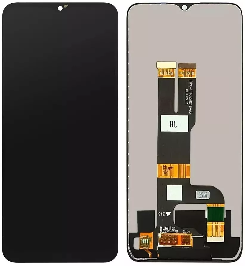 Дисплей для Realme C30 / Realme C33 / Realme Narzo 50i Prime в сборе без рамки черный Оригинал